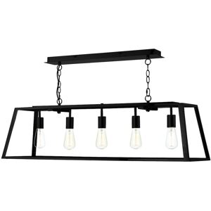 DAR LIGHTING Dar academy - Straight Bar Pendelleuchte Schwarz, 5x E27