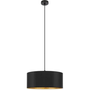 Pendelleuchte Zaragoza in Schwarz und Gold E27 530mm rund - black - Eglo