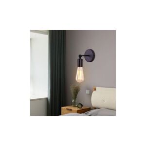 Hiasdfls - Einfache industrielle Wandleuchte aus Eisen, Loft-Lampe, zeitgenössische Loft-E27-Leuchte für Zuhause, Café, Küche, Wohnzimmer und