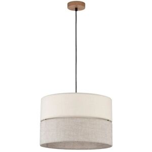 Pendelleuchte Amal in Beige E27 1-flammig 380mm - beige - Famlights