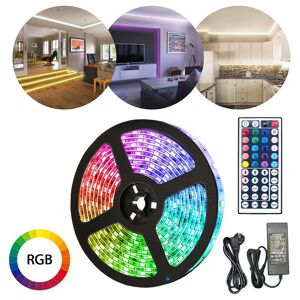 5M led Streifen Lichtband Beleuchtung led Strip Lichterkette rgb led Stripe Band Strip Farbwechsel 30LEDs IP20 mit 44 Tasten Fernbedienung - Hengda