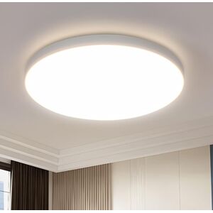 Goeco - LED-Deckenleuchte 18W, Moderne Deckenlampe 2050LM Rund Weiß Wasserdicht IP44, Deckenleuchte Wohnzimmer für Schlafzimmer, Küche, Badezimmer,