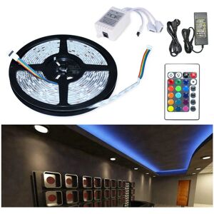 SWANEW 4M LED Streifen Lichtband Beleuchtung LED Strip Lichterkette RGB LED Stripe Band Strip Farbwechsel 30LEDs IP20 mit 24 Tasten Fernbedienung