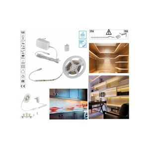 TRADE SHOP TRAESIO Led strip kit mit touch dimmer schalter warmweiss 3000K 7.5 watt