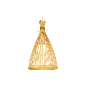 LYCXAMES Restaurant-Kronleuchter aus gewebtem Bambus, einfache kreative Persönlichkeit, gewebter Bambus-Kronleuchter, Bambuslampe, natürliche Esszimmerlampe,