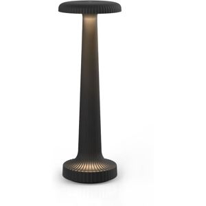 Kabellose Akku-Tischleuchte Tall poppy uno LED-Lampe dimmbar 1 Watt 27x9,4 cm Satin Schwarz - Neoz