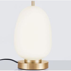 Nova Luce Tischleuchte Lato in Gold und Weiß E14 280mm - yellow