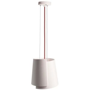 Deko-Light Pendelleuchte Twister in Weiß E27 280mm - white