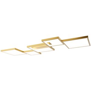 QAZQA Deckenleuchte Gold inkl. LED 3 Stufen dimmbar 5 Lichter - Lejo - Gold/Messing
