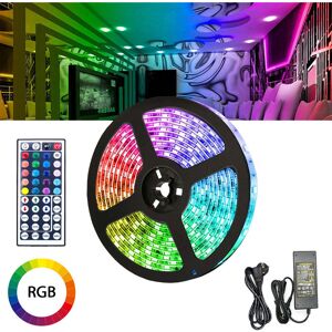 4M led Streifen Lichtband Beleuchtung led Strip Lichterkette rgb led Stripe Band Strip Farbwechsel 30LEDs IP20 mit 44 Tasten Fernbedienung - Tolletour