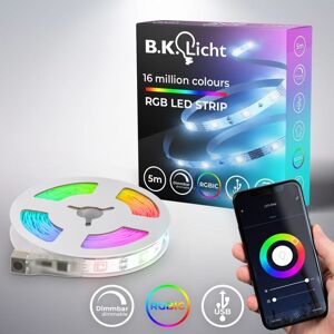 B.K.LICHT 5m Magic rgb-led Flexband Licht-Streifen usb WiFi Bluetooth mit app Musiksensor