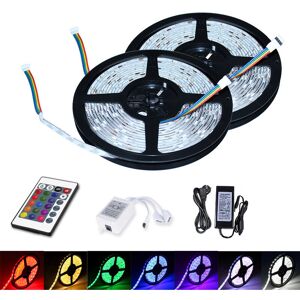 3M led Streifen set , rgb led Stripe 5050 smd, led Strip 30 LEDs, led not wasserdicht(IP20), mit 24 Tasten Fernbedienung - Vingo