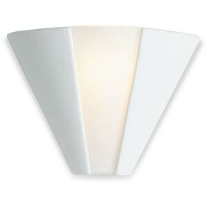 FIRSTLIGHT PRODUCTS Firstlight Ceramic - 1 leichter Innenwand-Uplighter - 100 w unglasiertes, säureweißes Glas, E27
