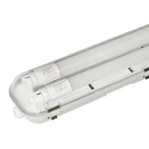 Hoftronic 10x LED Wannenleuchte IP65 120 cm 4000K Inkl. 2x18 Watt LED Röhre