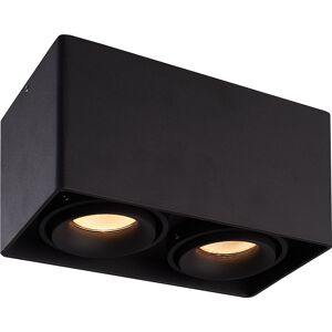 HOFTRONIC™ Dimmbare LED Deckenaufbaustrahler Esto 2 Lichter 4000K GU10 Schwarz IP20 Schwenkbar