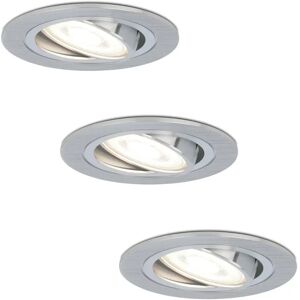 HOFTRONIC™ Komplettset 3 Stück Dimmbare LED Einbaustrahler Chandler 5 Watt 6400K Spot Schwenkbar