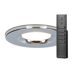 HOFTRONIC™ Komplettset 18 Stück dimmbaren LED Einbaustrahlern Chrom Venezia 6 Watt 2700K IP65 inkl. Fernbedienung