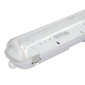 HOFTRONIC™ LED Wannenleuchte IP65 60 cm Edelstahlklammern Linkable Doppelversion