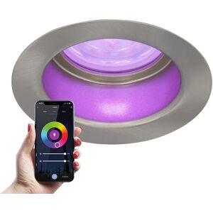 HOFTRONIC SMART Mari smart LED Einbaustrahler - 5.5 Watt - RGBWW - WiFi+BLE - Austauschbare GU10 - Dimmbar - für Innen- und Außenbereich - Rostfreier Stahl