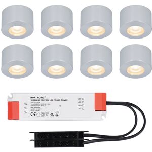 HOFTRONIC™ Komplettset 8x3W nicht dimmbare LED-Ein/Aufbaustrahler Navarra IP44