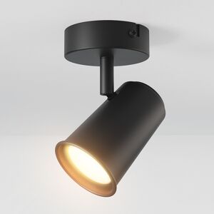 HOFTRONIC™ Riga LED Deckenstrahler Schwarz - Schwenkbar und Dimmbar - GU10 2700K Warmweiß - 5W 400 Lumen - Deckenlampe für Wohnzimmer - Aufbau Deckenspot