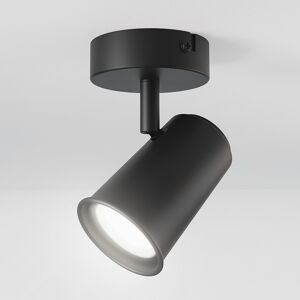 HOFTRONIC™ Riga LED Deckenstrahler Schwarz - Schwenkbar und Dimmbar - GU10 6000K Tageslichtweiß - 5W 400 Lumen - Deckenlampe für Wohnzimmer - Aufbau Deckenspot