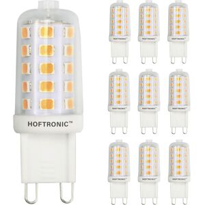 HOFTRONIC™ 10x G9 LED Lampe - 3 Watt 300 Lumen - 4000K Neutralweiß - 230V - Ersetzt 30 Watt T4 Halogen