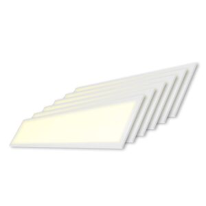 HOFTRONIC™ 6x LED-Panel - 120x30 cm - 36 Watt - 4320lm (120lm/W)  - 3000K warm weiß - Flimmerfrei - UGR22 - 5 Jahre Garantie