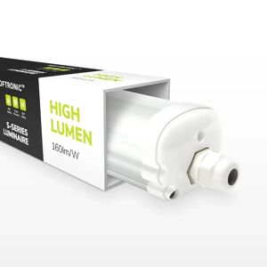 HOFTRONIC™ LED Feuchtraumleuchte 120 cm - IP65 Wasserdicht - 24 Watt 3840 Lumen (160lm/W) - 4000K Neutralweiß - Verknüpfbar - IK07 - Tri-Proof-Deckenleuchten
