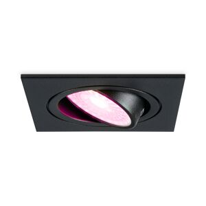 HOFTRONIC™ Smart LED Einbaustrahler Mallorca Schwarz 5.5 Watt RGBWW IP20 Schwenkbar