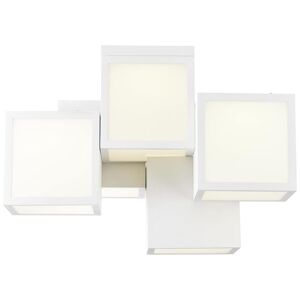 Brilliant Lampe, Cubix Led Deckenleuchte, 5-Flammig Weiß, Metall/kunststoff, 1x - Neu Weiß