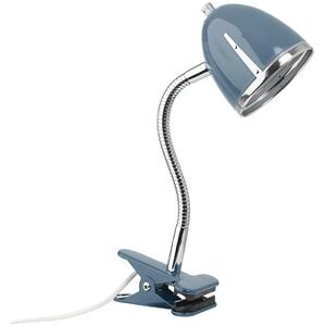 Lifetime Kidsrooms Klemmlampe Blau Mit Chromekante 8149 - Geoffnete Verpackung blau Höhe 39cm