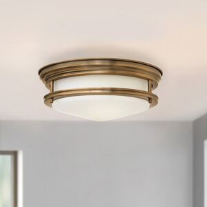 Elstead Lighting Hadrian Deckenleuchte 2-flammig, QN-HADRIAN-FS-BR-OPAL,