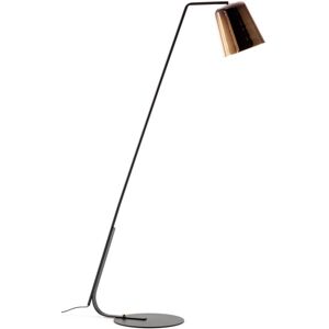 Kave Home Amina Stehlampe - kupferfarben-schwarz - Höhe 171 cm