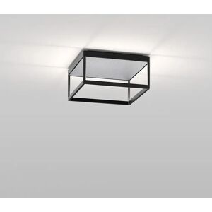 serien.lighting Reflex² M 150 Deckenleuchte DALI dimmbar / 1-10V (für 5-adrige Netzleitung)   schwarz   tunable white (2200 - 4000 K)   Reflektor Pyramidenstruktur silber