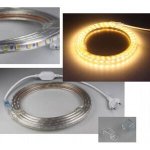 CHILITEC 230V SMD LED Stripe 20m warmweiß 3000K 200W 600lm/m IP44 EEK G [A-G]