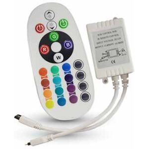 V-Tac Vt-2472 Infrarot-Ir-Rgb-Led-Streifen-Controller Mit Fernbedienung 24 Tasten Sku 3625