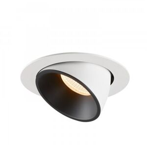SLV Leuchten & Lampen SLV 1006041 NUMINOS® GIMBLE XL Deckeneinbauleuchte weiß schwarz 2700K 40°