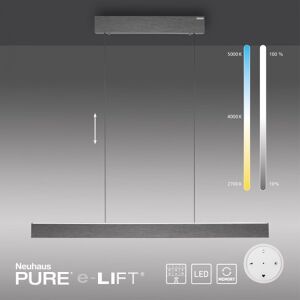 Paul Neuhaus 2570-15 PURE E-MOTION LED Pendelleuchte grau höhenverstellbar