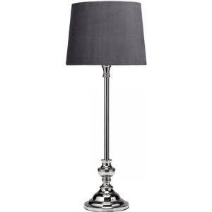 PR Home 27258-425-311 Tischleuchte Andrea Chrom mit Lampenschirm grau 70cm