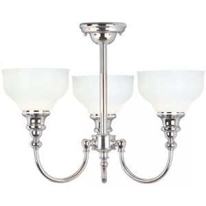 Elstead Lighting Cheadle 3-Light Kronleuchter 3-flammig IP44 Chrom poliert