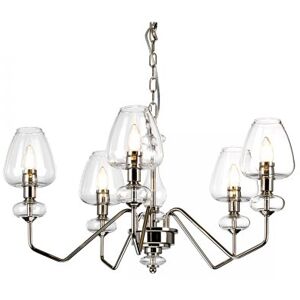 Elstead Lighting Armand 5-Light Kronleuchter Nickel poliert 5-flammig E14