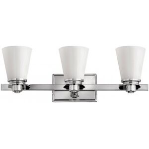 Elstead Lighting Avon 3-Light Wandleuchte 3-flammig Chrom poliert IP44 G9 3000K