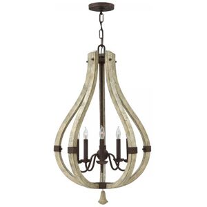 Elstead Lighting Middlefield 5-Light Kronleuchte Rost 5-flammig E14