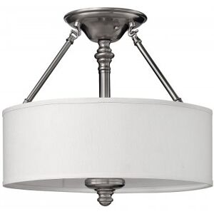 Elstead Lighting Sussex 3-Light Deckenleuchte Nickel gebürstet 3-flammig E27