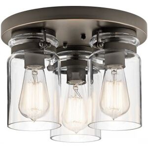 Elstead Lighting Brinley 3-Light Deckenleuchte 3-flammig E27 Alt Bronze