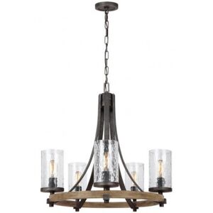 Elstead Lighting Elstead Angelo 5-flammig Kronleuchter schiefergrau