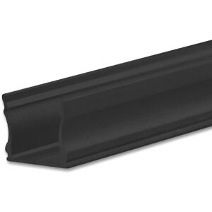 Isoled Led Aufbauprofil Pure12 S Aluminium Schwarz Ral9005, 200cm