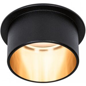 Paulmann 93378 Einbauleuchte LED Gil 6W IP44 2.700K Schwarz matt / Gold 3-Stufen-dimmbar