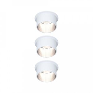 Paulmann 93385 Einbauleuchte LED Gil 3x6W IP44 2.700K Weiß matt / Eisen 3-Stufen-dimmbar